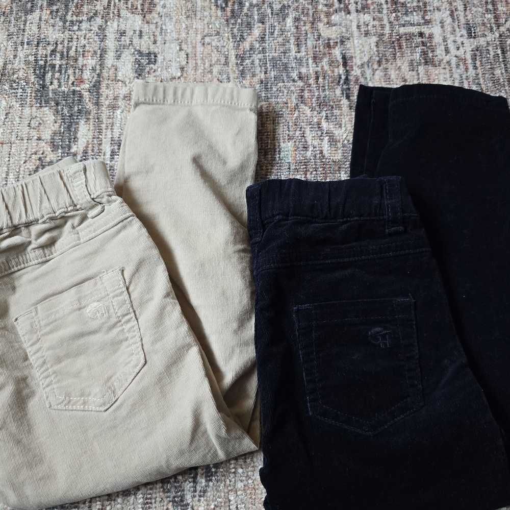 2 George Hats Corduroy Pants 3-4T